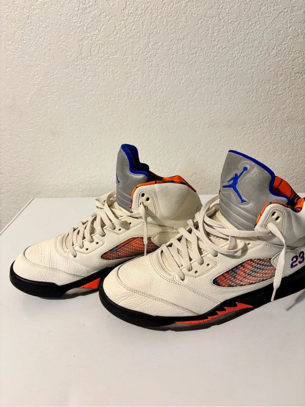 Air Jordan 5 Retro “International Flight” in White, Orange & Blue